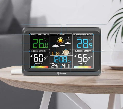 Station Meteo Interieur Exterieur Sans Fil, Thermometre Interieur