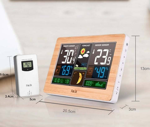 WoodStation Station Météo Numérique en bois noyer à 78,90€ - Achat cadeau  design - Idée cadeau homme