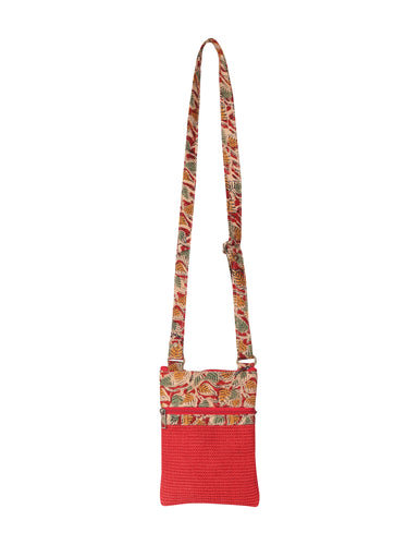 Chittoor Blue Kalamkari Flap Sling Bag