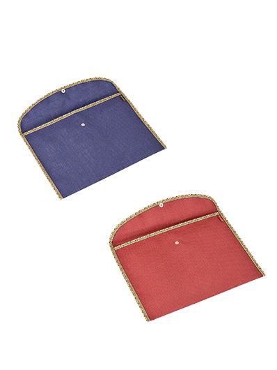 Combo of FOLDER FULL FLAP BUTTON (A-053-MAROON) and FOLDER FULL FLAP BUTTON (A-053-NAVY BLUE)