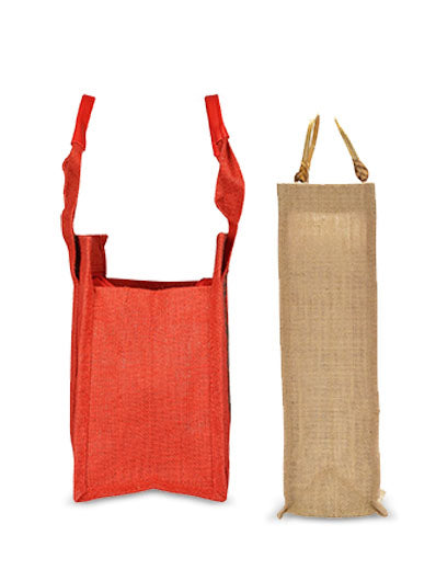 Combo of VERTICAL LACE SMALL ZIPPER (B-029-RED) and BOTTLE BAG WITH LACE / PRINT (B-010-RED)