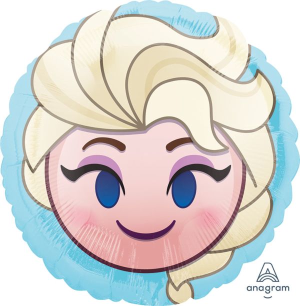 Frozen Elsa "emoji" Metallic Balloon 18" - Ecart