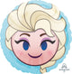 Frozen Elsa "emoji" Metallic Balloon 18"
