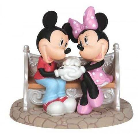 Disney Mickey Mouse and Minnie Mouse Every Day Is Sweeter With You, Bisque Porcelain Figurine - Ecart
