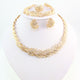 Leaves Shape Gold Color NGM Jewelry Set