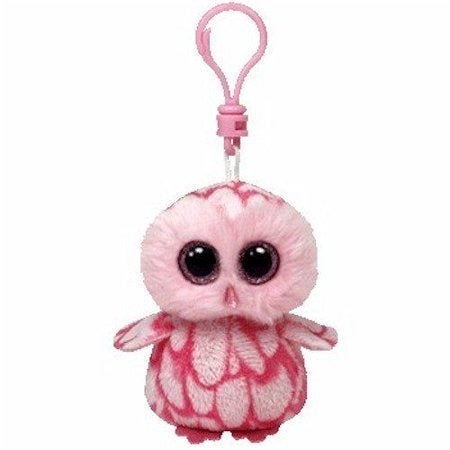 TY Beanie Boo Pinky the Pink Owl Key Clip by Ty - Ecart
