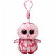 TY Beanie Boo Pinky the Pink Owl Key Clip by Ty