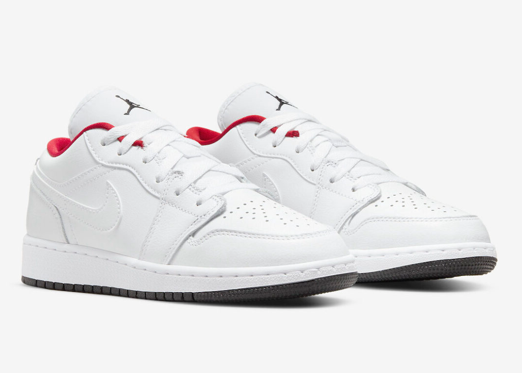 jordan 1 low white and red