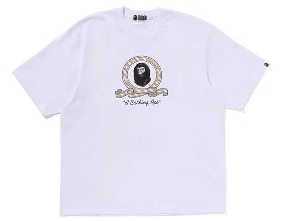 BAPE Radiation Camo College Tee White