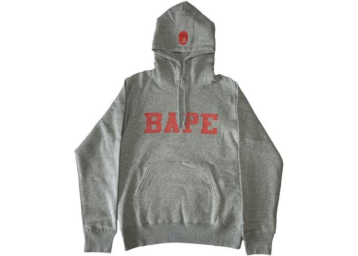 Bape Grey Spellout Hoodie – Pure Soles PH