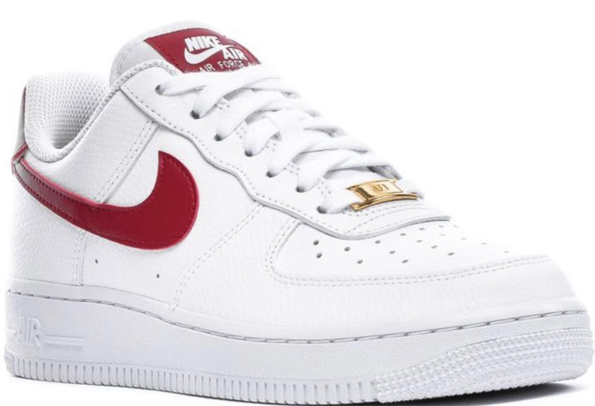 womens air force 1 white and red