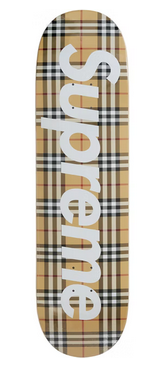 Supreme Burberry Skateboard Deck Beige – Pure Soles PH