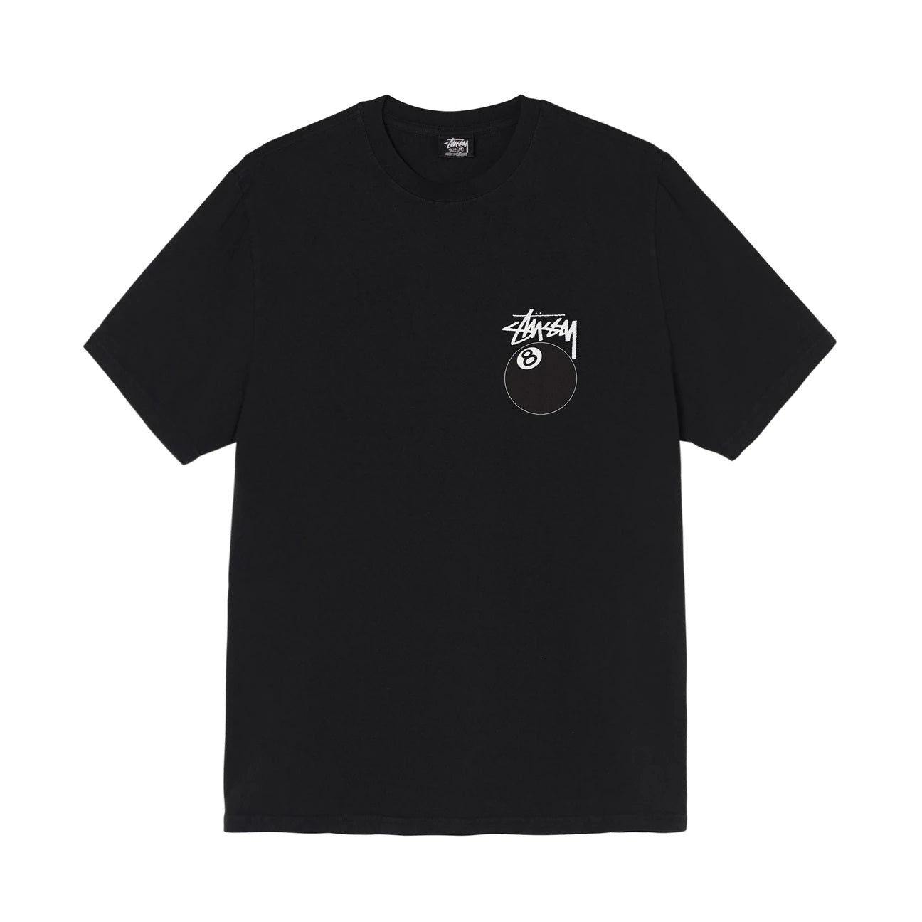 8 BALL PIGMENT DYED TEE Black – Pure Soles PH