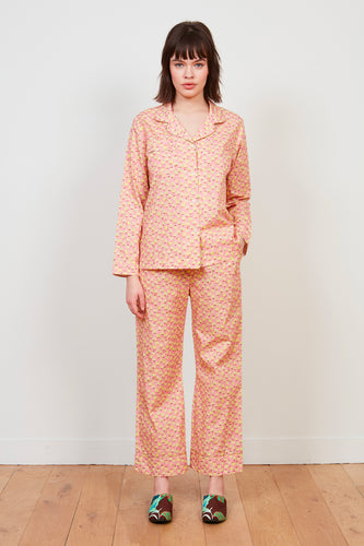 Poussin cotton shirt and pants pajama set