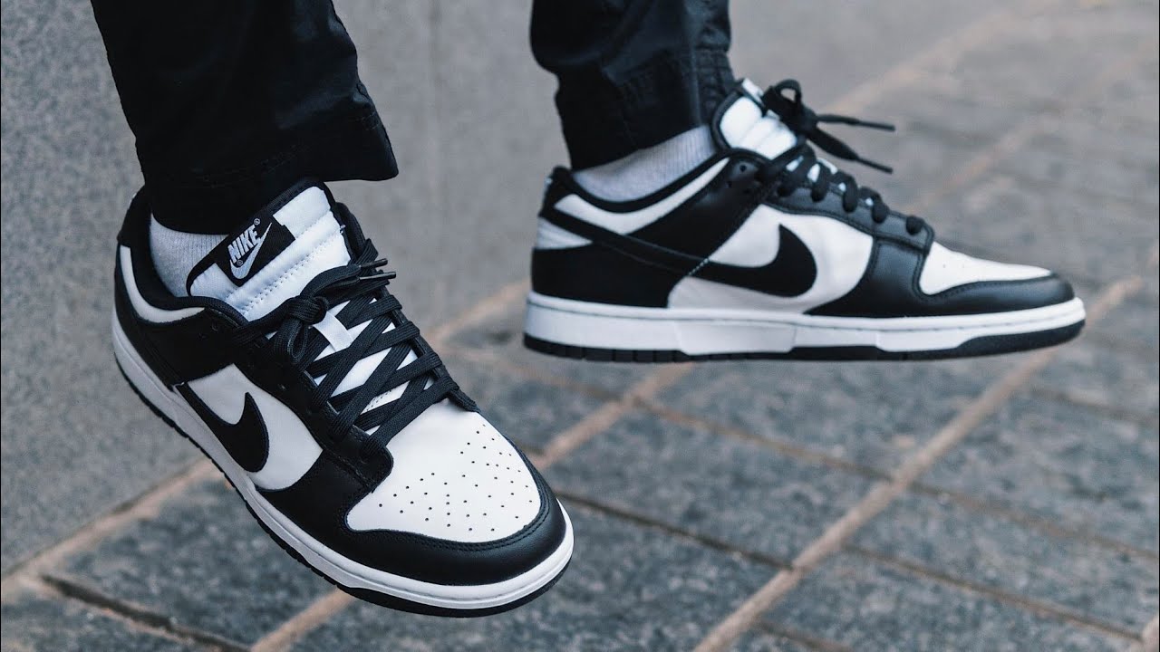 nike dunk panda black white