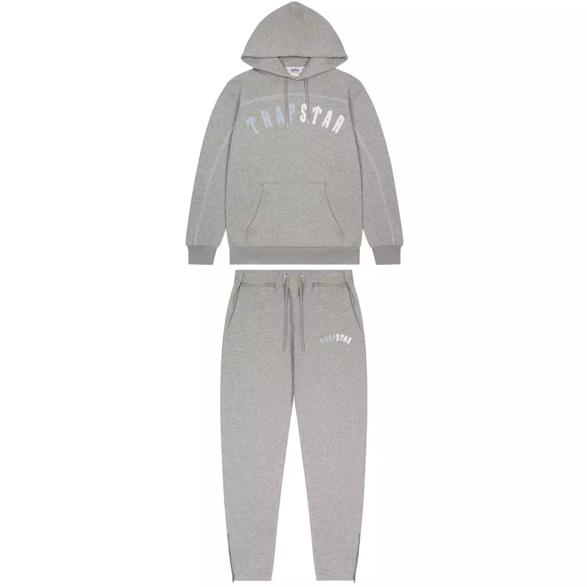 Trapstar Irongate Arch Chenille Hoodie Tracksuit - Grey Ice Edition ...