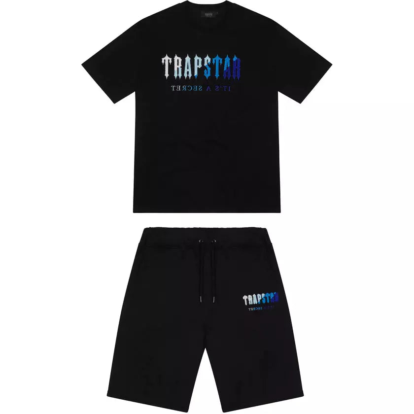 Trapstar Chenille Decoded Short Set - Black Ice Flavours 2.0 Edition ...