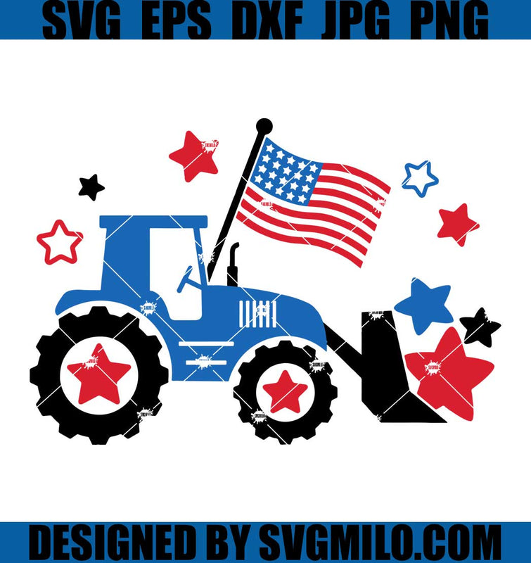 Fourth Of July Svg, Merica Svg, Tractor Svg, Memorial Day Svg SVG