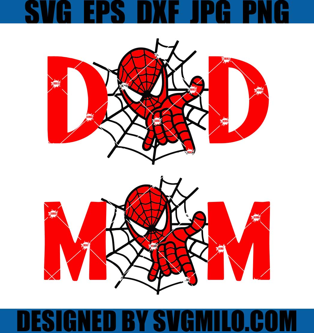 Spiderman Bundle Svg, Dad Svg, Mother's Day Svg, Spiderman Mom Svg
