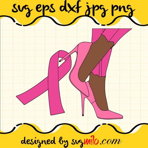 Breast Cancer Warrior SVG, Breast Cancer Messy Bun SVG By  LemonStudioCreations