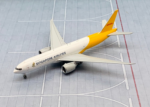 JC Wings 1/400 Singapore Airlines / DHL Boeing 777-200LRF 9V