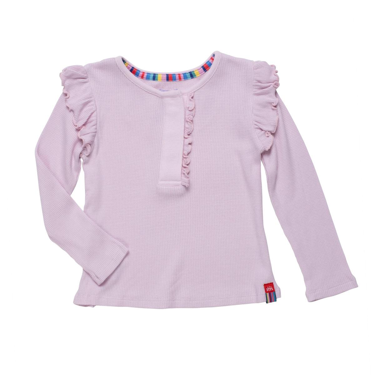 lilac waffle modal magnetic henley top - Simply Magnetic Me product image