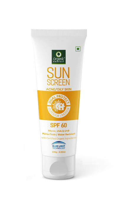 Organic Harvest Sunscreen - For Oily Skin SPF 60, 100 gm - MANERAA