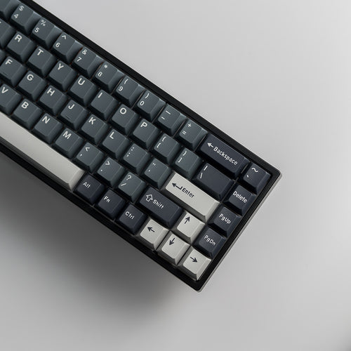 CJ68 Black keyboard with  keycaps