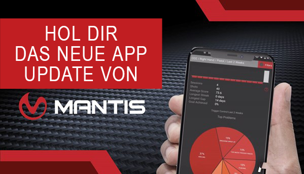 Bild mit Hinweis auf MantisX App Update