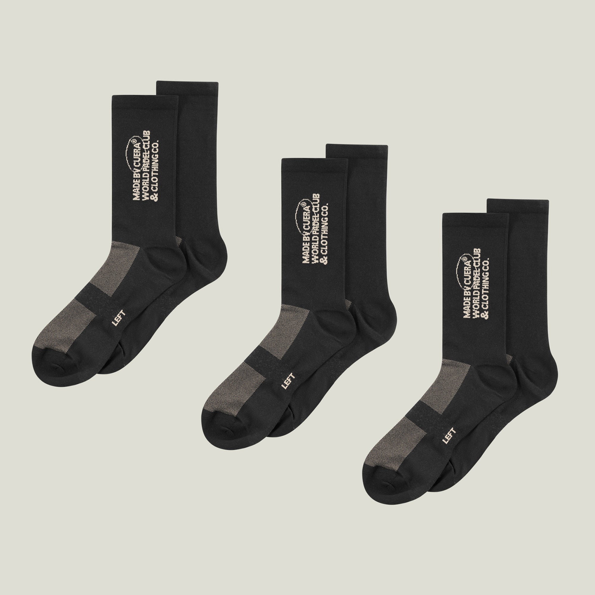 Billede af Premium Padel Sport Socks - Black bundle