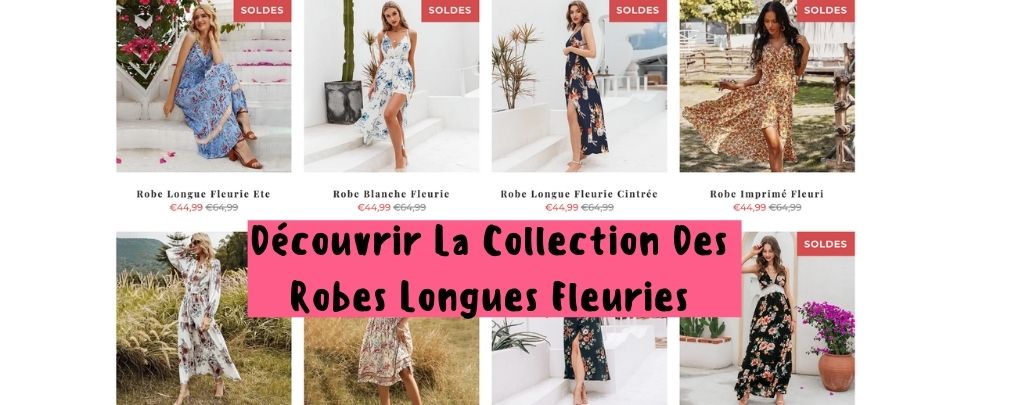 robe longue fleurie