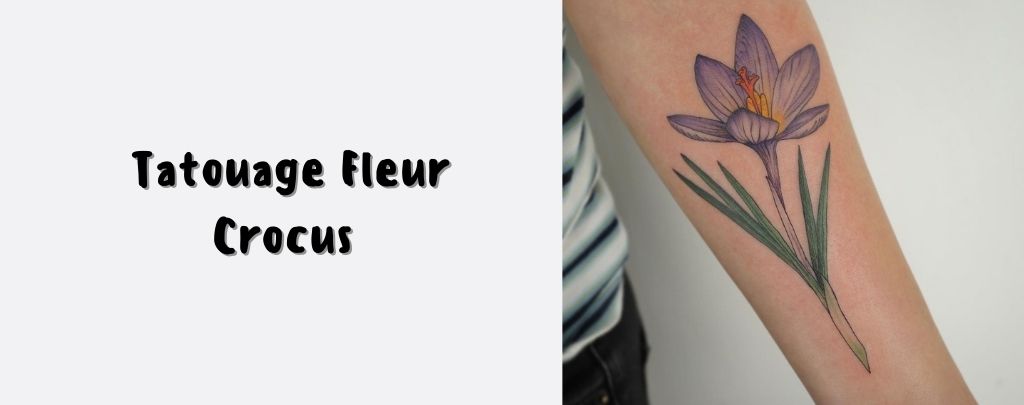 Tatouage Fleur Crocus