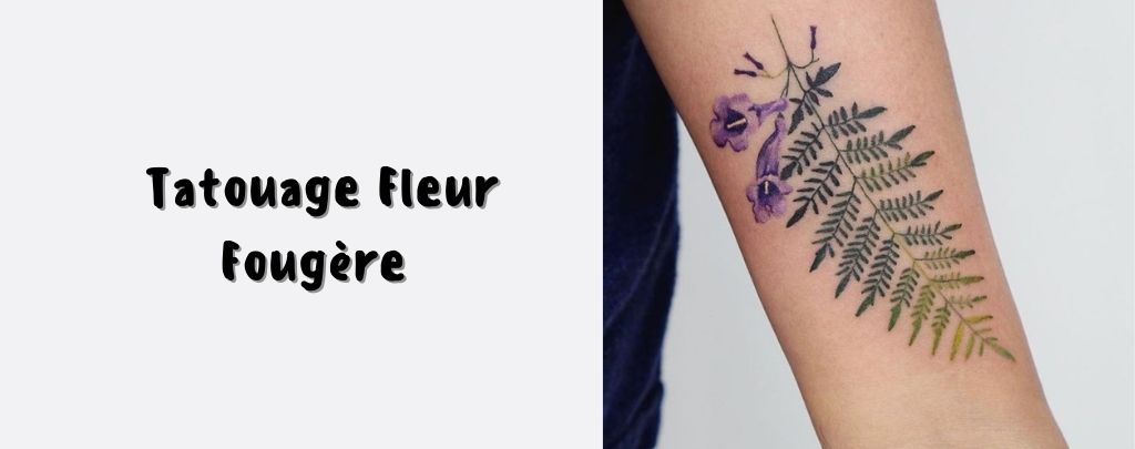 Tatouage Fleur Fougère