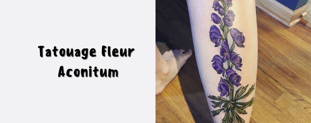 Tatouage Fleur aconitum