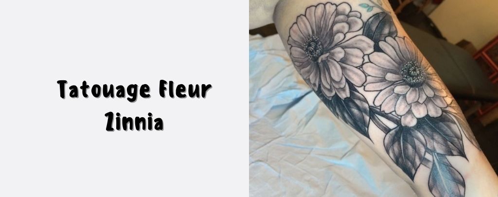 Tatouage Fleur Zinnia