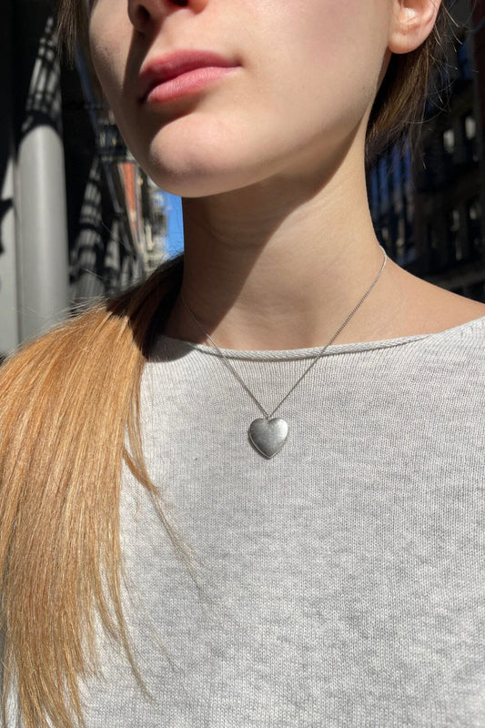 Emerald Heart Charm Necklace – Brandy Melville Online Japan