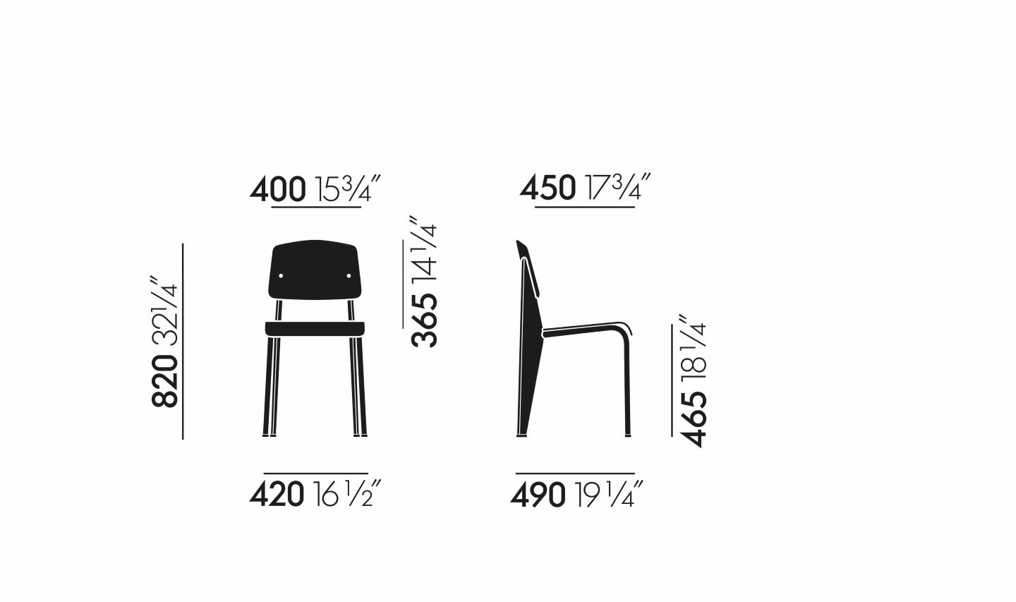 Vitra standard chair jean prouve ヴィトラ スタンダードチェア オフィスチェア ジャン・プルーヴェ