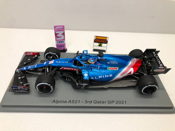 Alpine F1 Team A521 - Fernando Alonso - Abu Dhabi GP 2021 - EL 