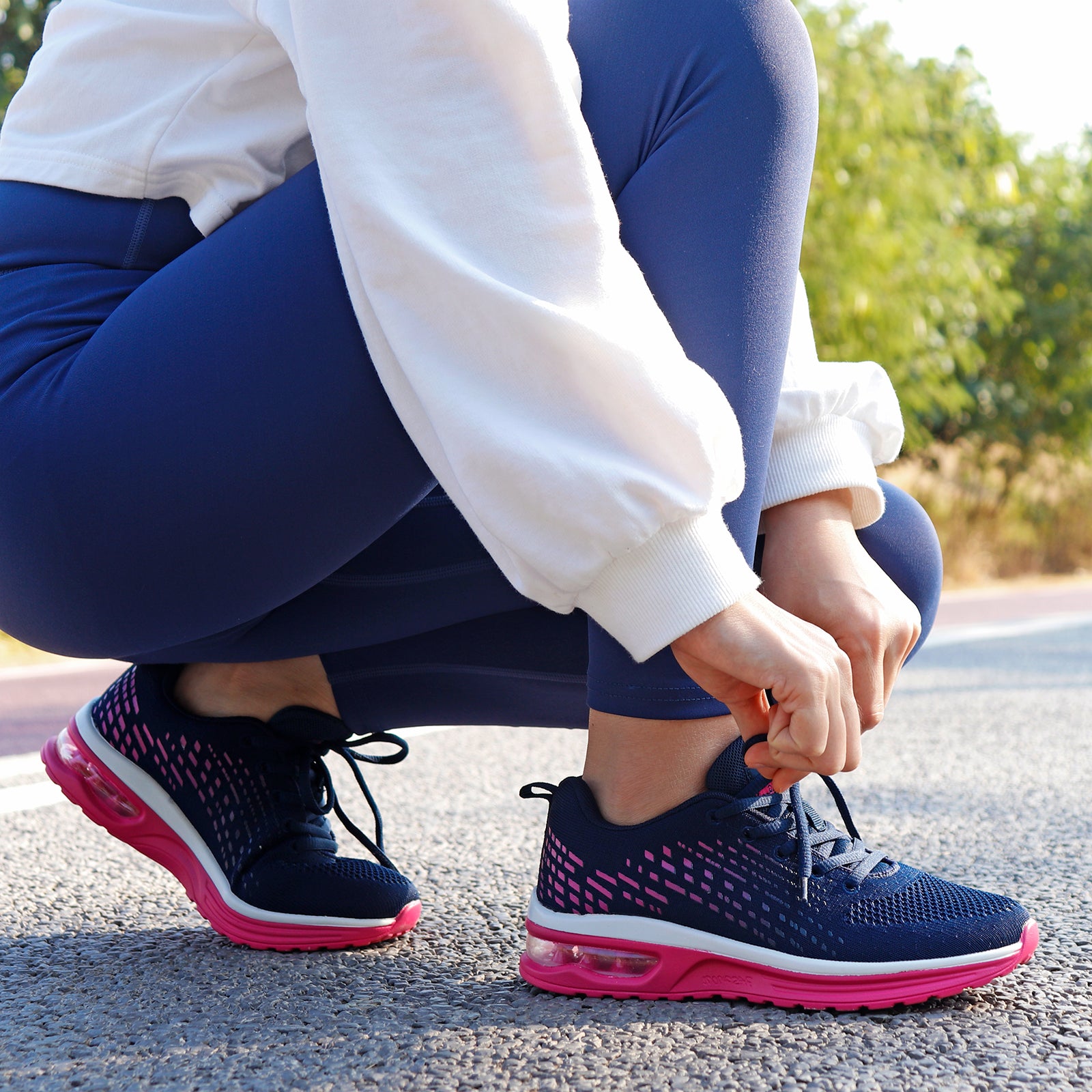 running shoes with air cushion