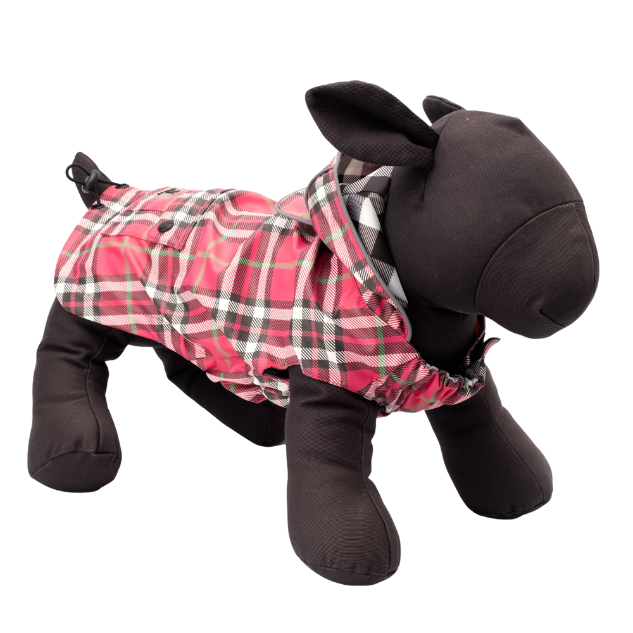 Dog Raincoat | Bias Plaid Pink – boulderbarks