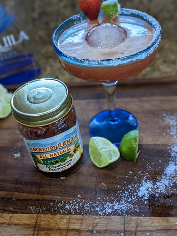 Amadio Ranch Strawberry Jam Margarita 