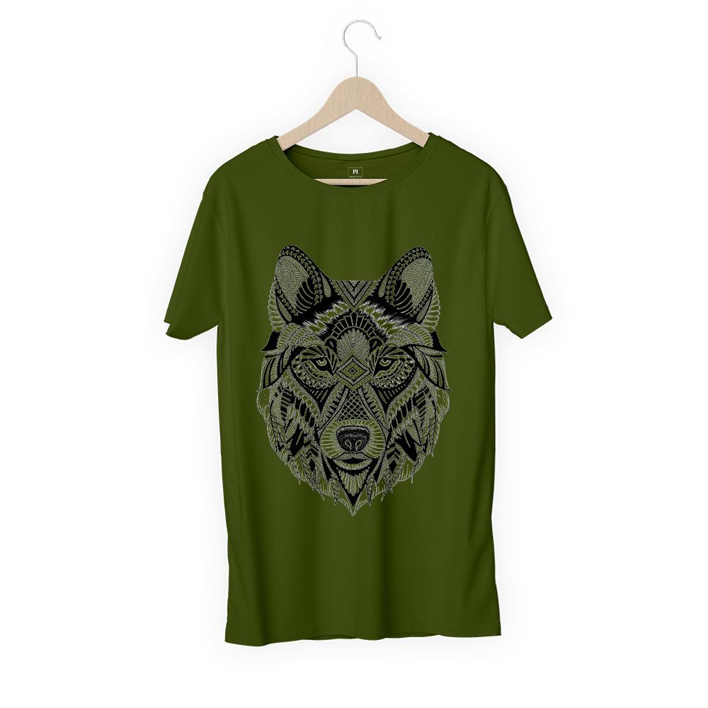 Wolf Doodle Men Half T-Shirt