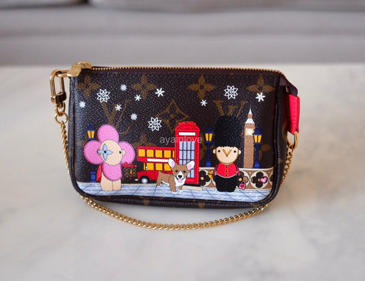 LOUIS VUITTON Christmas Animation 2022 VIVIENNE HOLIDAY ANIMATION MINI  POCHETTE