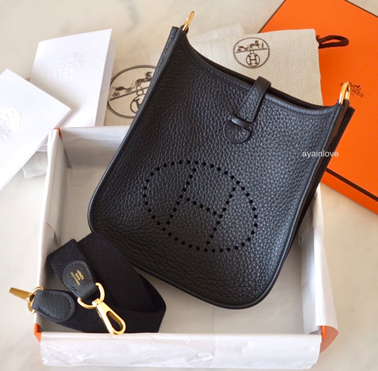 Hermes Mini Evelyne 16 In Nata With A Limited Edition Strap, Palladium –  Found Fashion