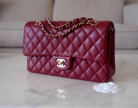 CHANEL Beige Clair Caviar Small Classic Flap Bag Gold Hardware *New* –  AYAINLOVE CURATED LUXURIES