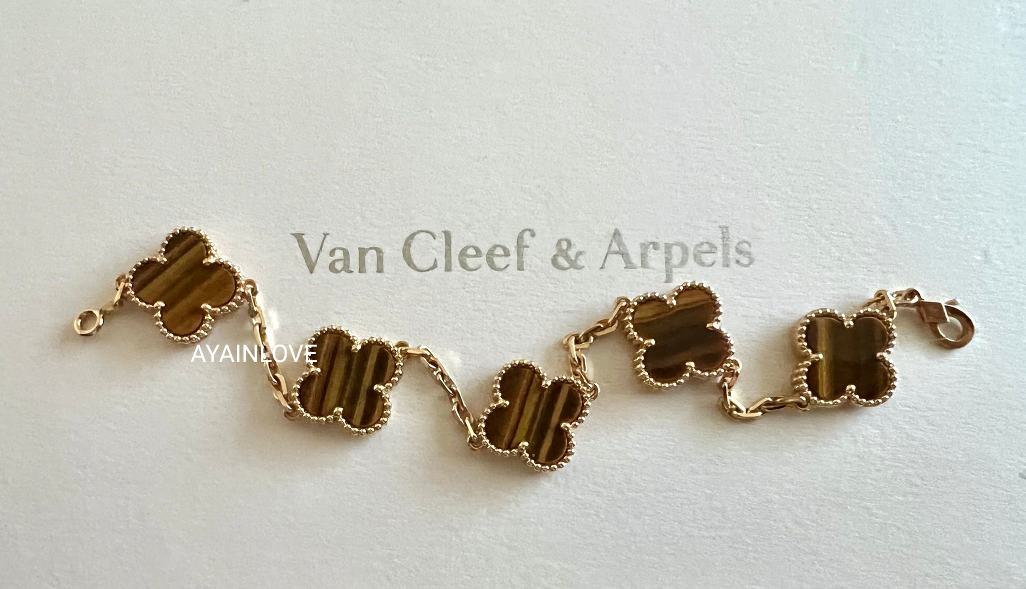 van cleef tiger eye bracelet