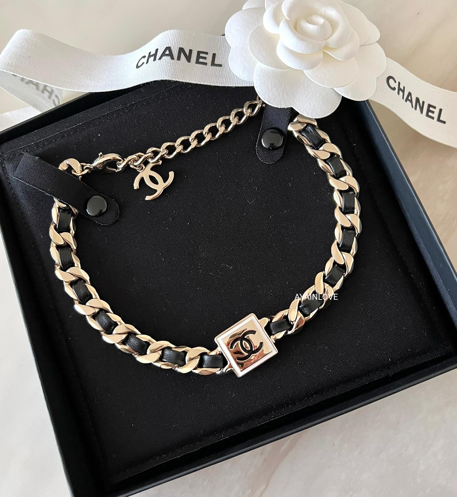 Chanel gold choker necklace Womens Fashion Jewelry  Organisers  Necklaces on Carousell