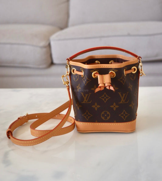 Louis Vuitton Nano Noe 2022 Removable and adjustable strap