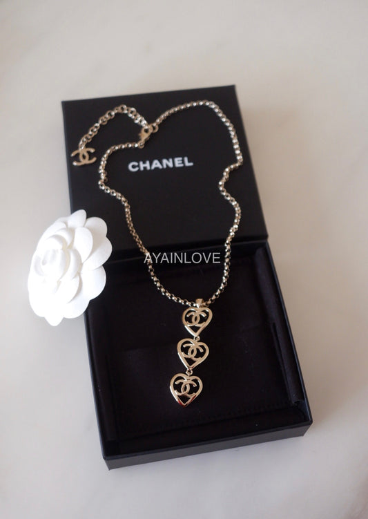 CHANEL 5 Charms Chain Necklace Shiny Ruthenium Hardware – AYAINLOVE CURATED  LUXURIES