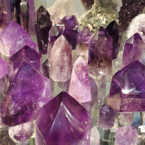 beautiful amethyst crystals